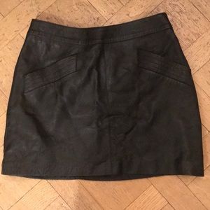 Zara leather mini skirt